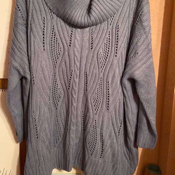 RBX for Anthropologie Sweaters - NWOT FREE with Any Sweater or Top Purchase-Cowl Neck Cable Knit Sweater for Fall